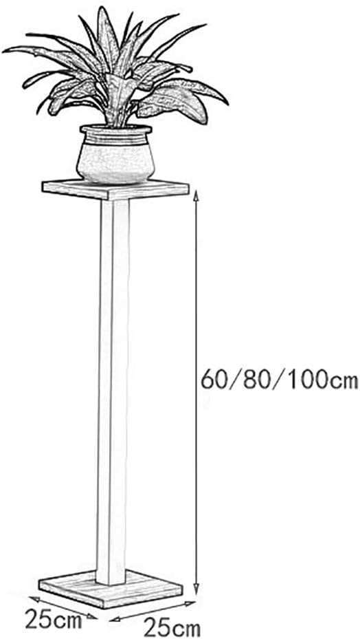 Flower stand Flower Stand Stool Square Side Table Tall Pot Stand - Wooden Flower Stand. Wooden Flat Top In Florists Pedestal - Image 3