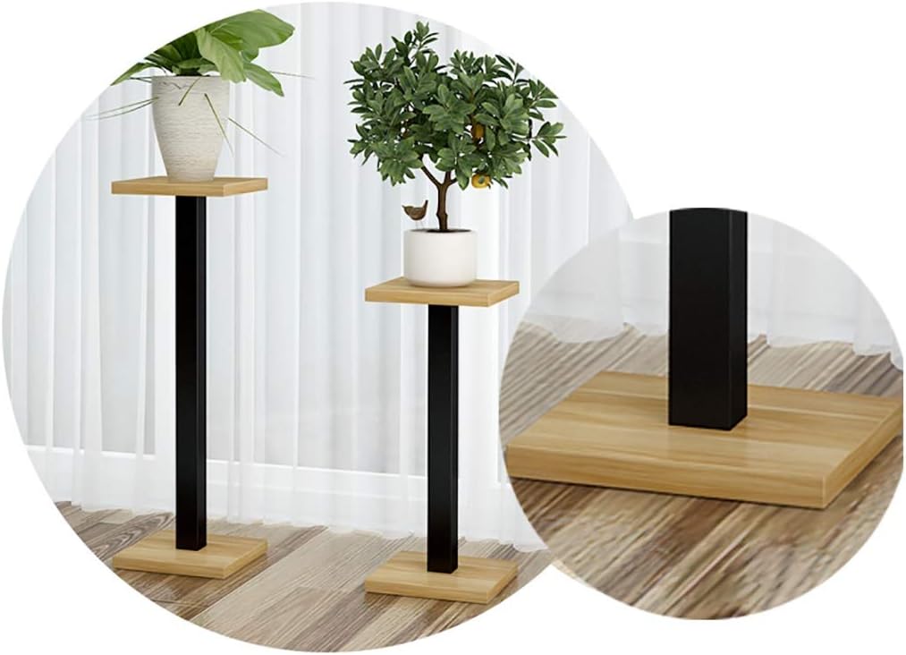 Flower stand Flower Stand Stool Square Side Table Tall Pot Stand - Wooden Flower Stand. Wooden Flat Top In Florists Pedestal - Image 5